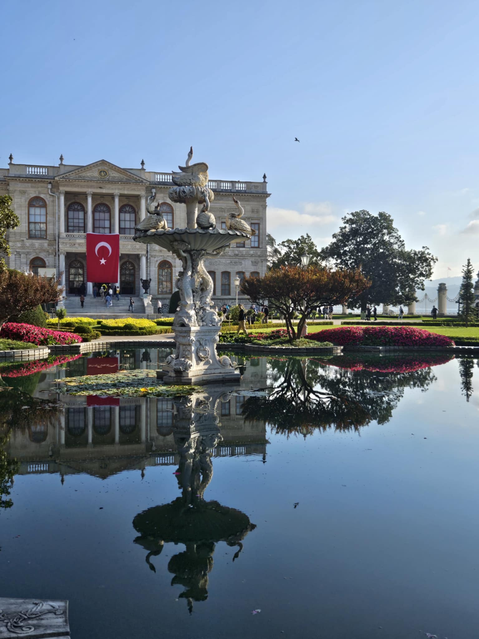 a Dolmabahce palota kertje